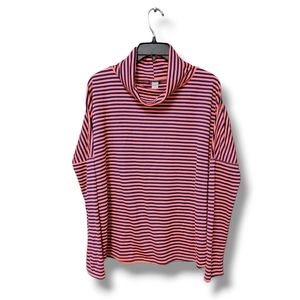 OISELLE Big Stripe Mockneck Pullover L